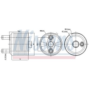 Radiator ulei, ulei motor NISSENS