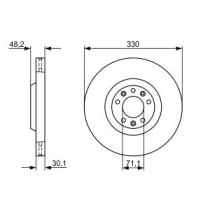 Disc frana BOSCH