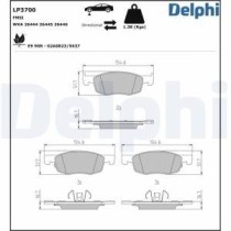 Set placute frana,frana disc DELPHI