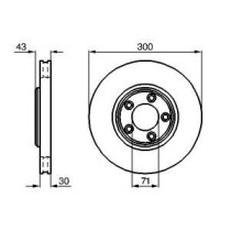 Disc frana BOSCH