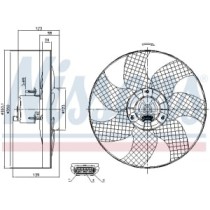 Ventilator, radiator NISSENS