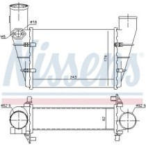 Intercooler, compresor NISSENS