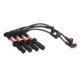 Set cablaj aprinder NGK pentru ALFA 145/146/156/166/GTV/Spider 1.4-2.0 16V TS, 4 fire, negru, lungimi 16 cm, 35 cm