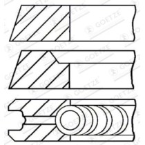 Set segmenti piston GOETZE