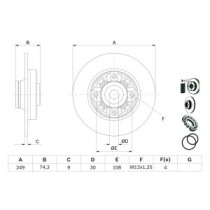 Disc frana BOSCH