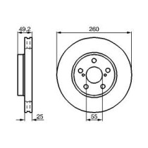 Disc frana BOSCH