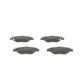 Set placute frana fata BOSCH pentru HONDA JAZZ IV 1.3 09.15 - inaltime 56.7 mm, latime 136.5 mm, grosime 16.0 mm