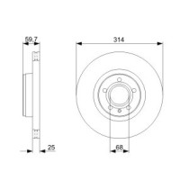 Disc frana BOSCH