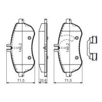 Set placute frana,frana disc BOSCH