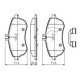 Set placute frana fata BOSCH pentru MERCEDES C (C204), C T-MODEL (S204), C (W204), E (A207), E (C207), E T-MODEL (S212), E (W212), SLC (R172), SLK (R172) 71.5mm x 146.2mm x 20.6mm