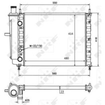 Radiator, racire motor NRF