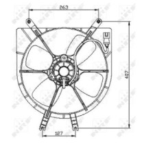 Ventilator, radiator NRF