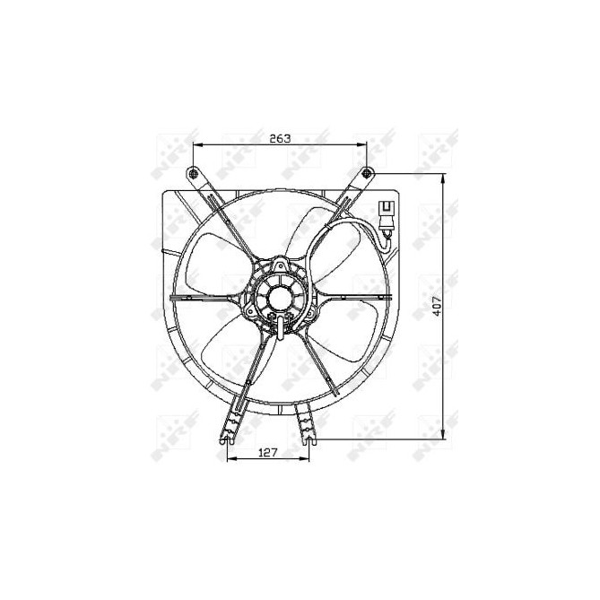 Ventilator, radiator NRF