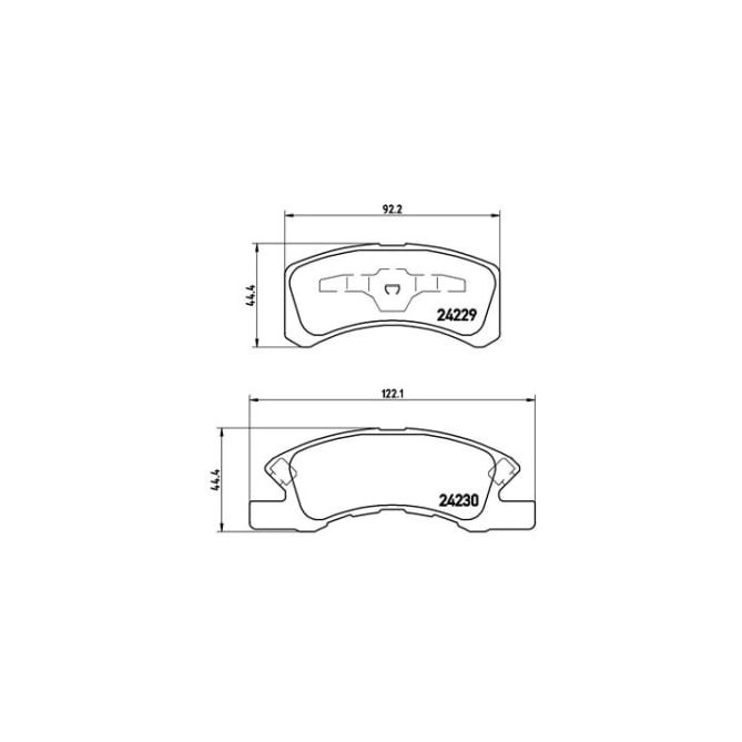 Set placute frana,frana disc BREMBO