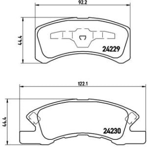 Set placute frana,frana disc BREMBO