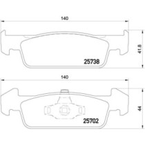 Set placute frana,frana disc BREMBO