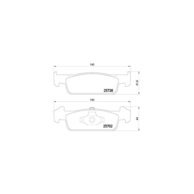 Set placute frana,frana disc BREMBO