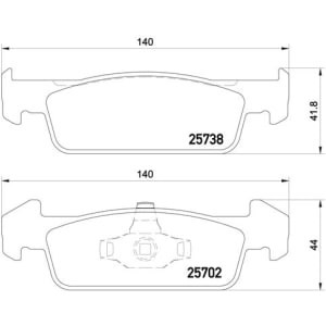 Set placute frana,frana disc BREMBO