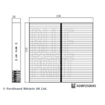 Filtru, aer habitaclu BLUE PRINT