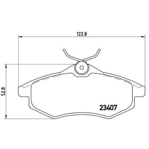 Set placute frana,frana disc BREMBO