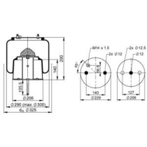 Burduf, suspensie pneumatica CONTITECH