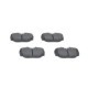 Set placute frana spate BOSCH pentru LAND ROVER DISCOVERY II, RANGE ROVER II 2.5D-4.6, dimensiuni 52.1 mm x 95.0 mm x 16.3 mm