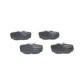 Set placute frana spate BOSCH pentru LAND ROVER DISCOVERY II, RANGE ROVER II 2.5D-4.6, dimensiuni 52.1 mm x 95.0 mm x 16.3 mm