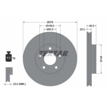 Disc frana TEXTAR