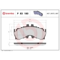 Set placute frana,frana disc BREMBO