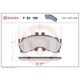 Set placute frana fata cu accesorii BREMBO 96.0mm inaltime 200.0mm latime 17.0mm grosime LEXUS LC LS 3.5/5.0 11.16-