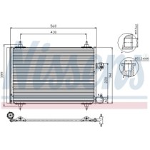 Condensator, climatizare NISSENS