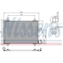 Condensator, climatizare NISSENS
