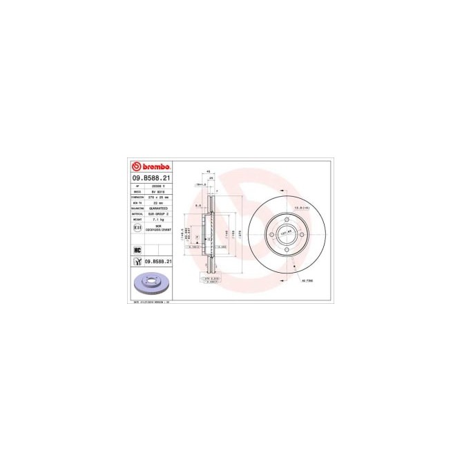 Disc frana BREMBO