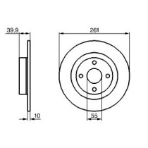 Disc frana BOSCH