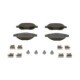 Set placute frana fata BOSCH pentru CITROEN BERLINGO, C3 I, C4, XSARA, PEUGEOT 1007, 206, 307, dimensiuni 57.0 mm x 136.9 mm x 19.0 mm