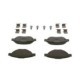 Set placute frana fata BOSCH pentru CITROEN BERLINGO, C3 I, C4, XSARA, PEUGEOT 1007, 206, 307, dimensiuni 57.0 mm x 136.9 mm x 19.0 mm