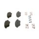 Set placute frana fata BOSCH pentru CITROEN BERLINGO, C3 I, C4, XSARA, PEUGEOT 1007, 206, 307, dimensiuni 57.0 mm x 136.9 mm x 19.0 mm