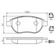 Set placute frana fata BOSCH pentru CITROEN BERLINGO, C3 I, C4, XSARA, PEUGEOT 1007, 206, 307, dimensiuni 57.0 mm x 136.9 mm x 19.0 mm