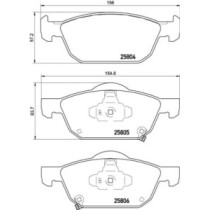 Set placute frana,frana disc BREMBO