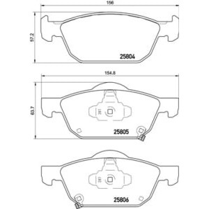 Set placute frana,frana disc BREMBO