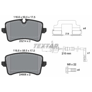 Set placute frana,frana disc TEXTAR