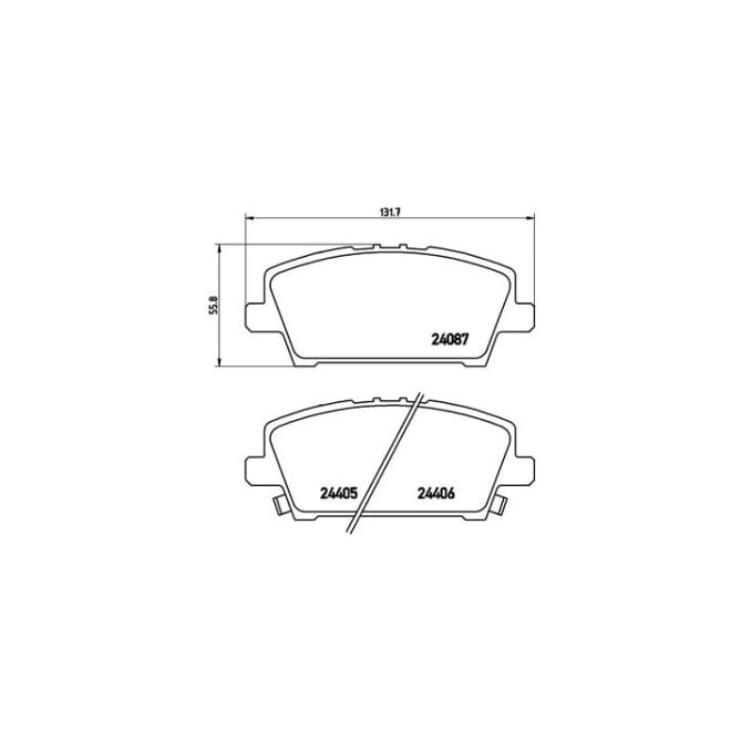 Set placute frana,frana disc BREMBO