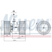 Electromotor, ventilatie interioara NISSENS