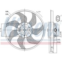 Ventilator, radiator NISSENS