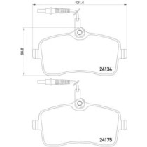 Set placute frana,frana disc BREMBO