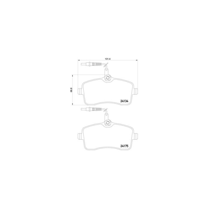 Set placute frana,frana disc BREMBO