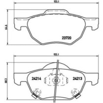 Set placute frana,frana disc BREMBO