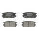 Set placute frana spate BOSCH pentru HYUNDAI TERRACAN 2.5D/2.9D/3.5, inaltime 46.3 mm, latime 110.6 mm, grosime 15.6 mm