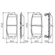 Set placute frana spate BOSCH pentru HYUNDAI TERRACAN 2.5D/2.9D/3.5, inaltime 46.3 mm, latime 110.6 mm, grosime 15.6 mm