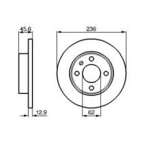 Disc frana BOSCH